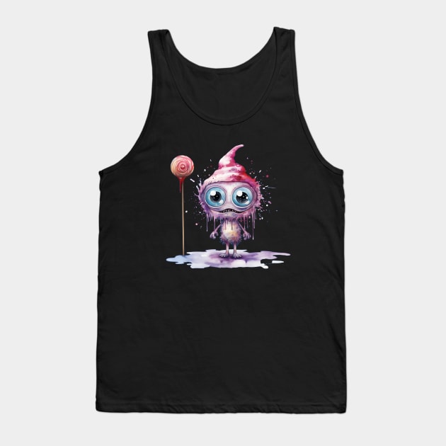 Cute Monster Tank Top by Art by Adrianna